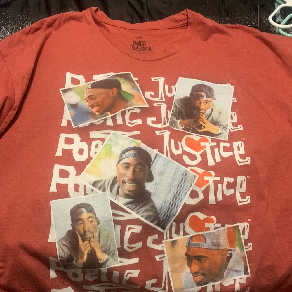 Poetic justice graphic tee 3x burnt orange color only worn 1